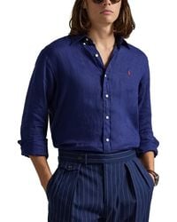 Polo Ralph Lauren - Solid Linen Button-Down Shirt - Lyst