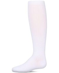 Memoi - Ribbed Knee High Sock - Lyst