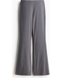 H&M - Flared Modal-Blend Pants - Lyst