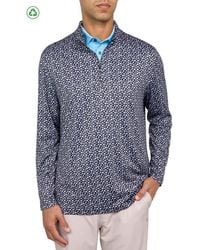Con.struct - Regular Fit Micro Mexi Skull Print Recycled Performance Quarter Zip - Lyst
