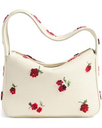 KHAITE - Small Elena Embroidered Leather Shoulder Bag - Lyst