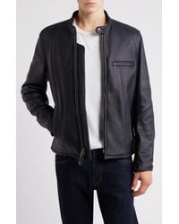 Schott Nyc - Café Racer Oil Tanned Leather Moto Jacket - Lyst