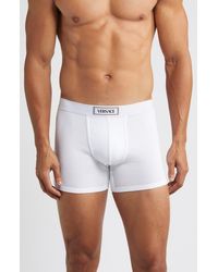 Versace - '90S Logo Cotton Rib Trunks - Lyst
