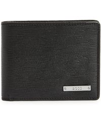 BOSS - 6 Card Leather Bifold Wallet - Lyst