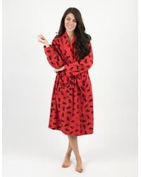 Leveret - Micro Fleece Robe - Lyst