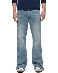 Hudson Jeans - Walker Track Distressed Flared Jeans - Lyst