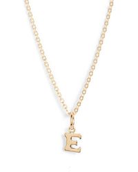 Nashelle - Initial Pendant Necklace - Lyst