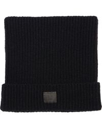 Acne Studios - Kua Face Patch Rib Wool & Yak Hair Beanie - Lyst