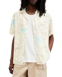 AllSaints - Nevada Floral Print Camp Shirt - Lyst