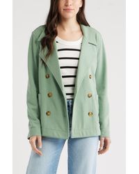 Caslon - Double Breasted Knit Blazer - Lyst