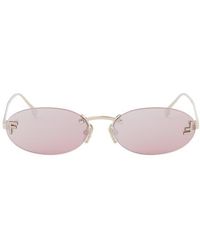 Fendi - First 54Mm Oval Sunglasses - Lyst
