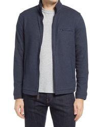 Johnston & Murphy - Mélange Knit Zip-Up Jacket - Lyst