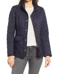 Joules Newdale Quilted Coat - Blue