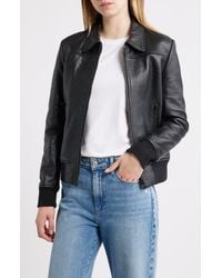 Schott Nyc - Leather Flight Jacket - Lyst