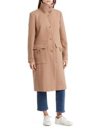 Andrew Marc - Almedia Wool Blend Twill Coat - Lyst