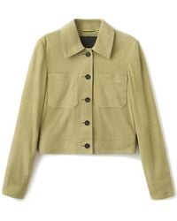 Mango - Suede Jacket - Lyst