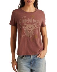 Lucky Brand - Grateful Dead Stud Embellished Cotton Graphic T-Shirt - Lyst