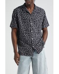 Noon Goons - Sadie Hawkins Relaxed Fit Paisley Short Sleeve Button-up Shirt - Lyst