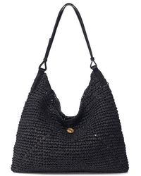 orYANY - Raffia Triangle Shoulder Bag - Lyst