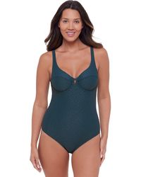 S3 - Novelty Texture Underwire One Piece Swimsuit - Lyst