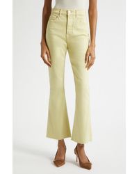 Veronica Beard - Carson Raw Hem High Waist Ankle Flare Jeans - Lyst