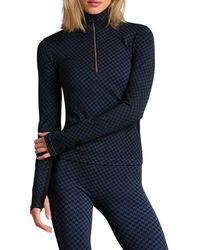 Rhone - Houndstooth Seamless Half-Zip Pullover - Lyst