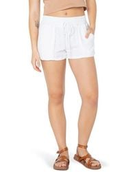 Roxy - Malina Cotton Gauze Drawstring Shorts - Lyst