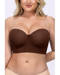 Shapellx - Strapless Convertible Underwire Bra Full Coverage - Lyst
