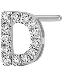 Bony Levy - Single Initial Earring - Lyst