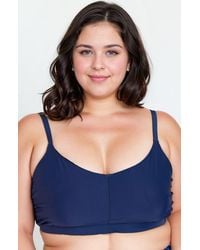 Calypsa - Plus Size Adjustable Strap Clasp Swim Bra - Lyst