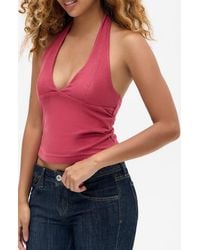 BDG - Jersey Halter Top - Lyst