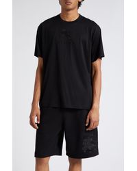 Burberry - Tempah Embroidered Logo Cotton T-shirt - Lyst