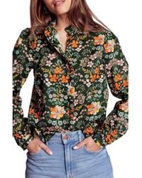 Boden - Helena Floral Cotton Button-Up Shirt - Lyst