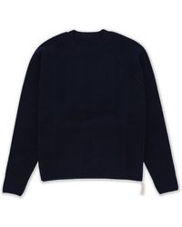 Fortela - Harvard Wool Crewneck Sweater With Raglan Sleeve - Lyst
