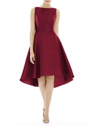 alfred sung cap sleeve cocktail dress