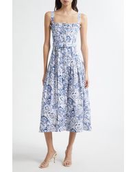 Cinq À Sept - Floral Print A-Line Dress - Lyst