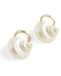 Madewell - Shell Statement Hoop Earrings - Lyst