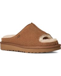 UGG - Kids' Greenport Genuine Shearling Lined Slide Sandal - Lyst