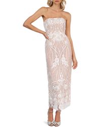 HELSI - Catherine Sequin Floral Strapless Gown - Lyst