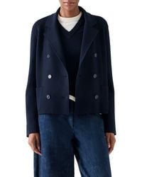 Akris Punto - Milano Knit Double Breasted Jacket - Lyst