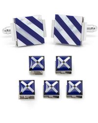 Cufflinks Inc. - 7-Piece Square Mother-Of-Pearl Shirt Studs & Cuff Links Set - Lyst