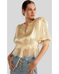 Cynthia Rowley - Lure Lace Blouse - Lyst