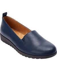 Comfortview - The June Leather Like Slip On Flat - Lyst