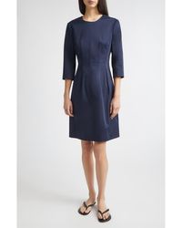 Partow - Blair Stretch Cotton Sheath Dress - Lyst