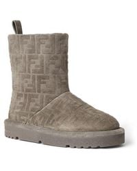 Fendi - Après Chic Ff Logo Genuine Shearling Lined Bootie - Lyst