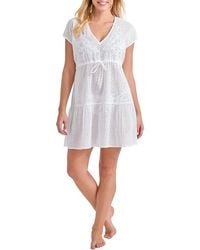 Tommy Bahama - Eyelet Cove Organic Cotton Cover-Up Dress - Lyst