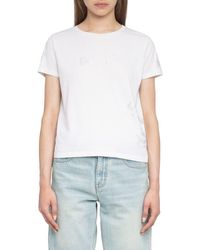 Zadig & Voltaire - Alys Multicusto Strass Rhinestone Graphic T-Shirt - Lyst