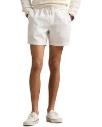 Polo Ralph Lauren - Classic Fit Flat Front Linen Drawstring Shorts - Lyst