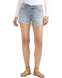 Silver Jeans Co. - Suki Americana Mid Rise Shorts - Lyst
