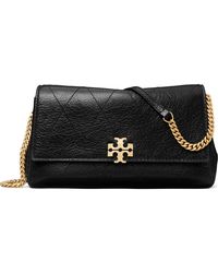 Tory Burch - Charlie Quilted Leather Wallet On A Chain - Lyst